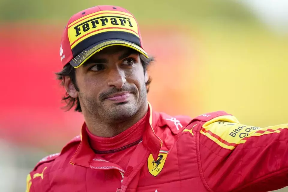 Pembalap Formula 1 dari tim Ferrari, Carlos Sainz.